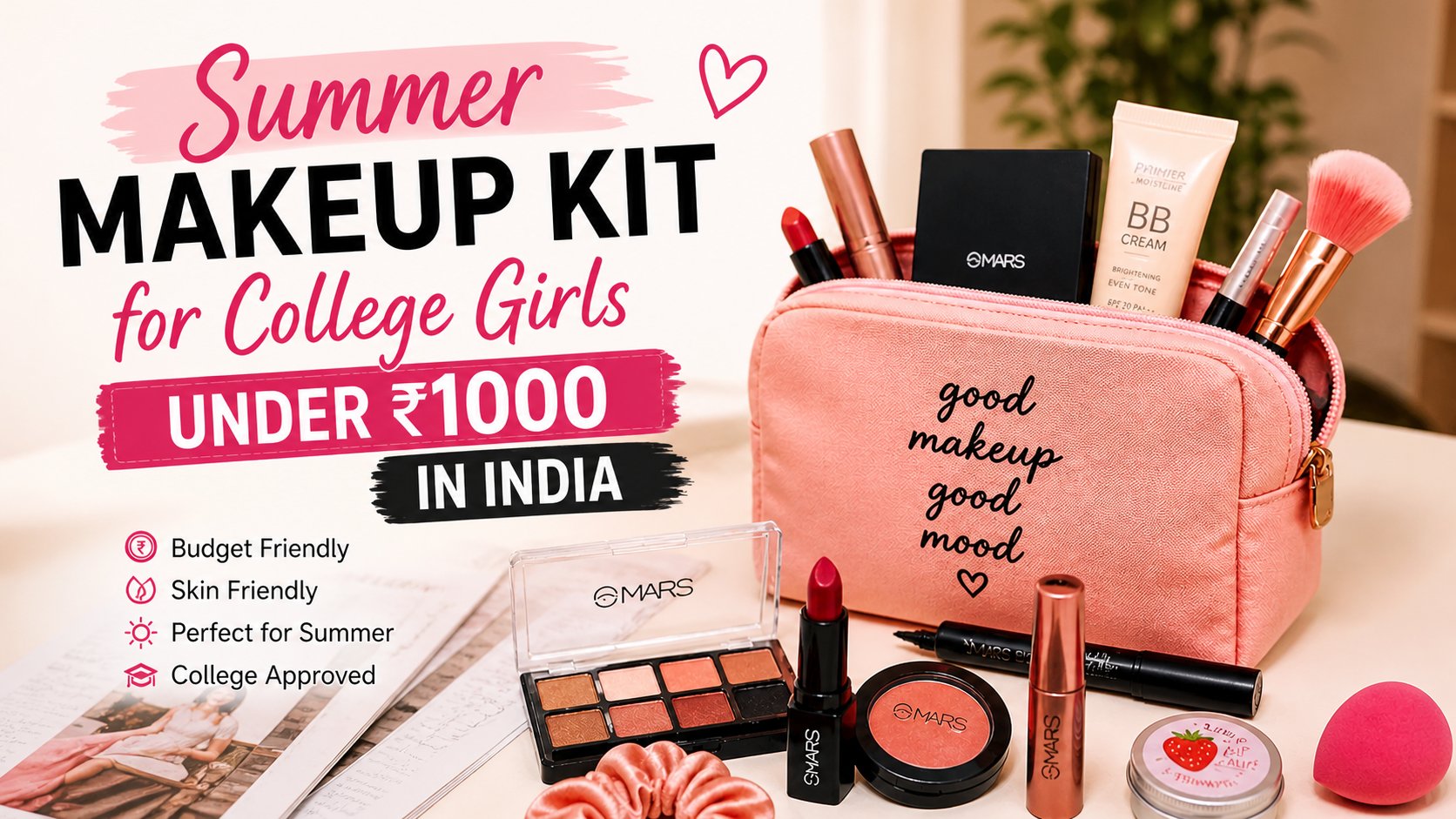 summer makeup kit for college girls under 1000